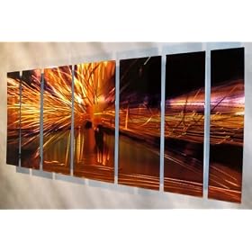 Contemporary painting on metal. Wall Sculptures by Ash Carl