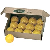 ATEC Tuffy Regular Dimpled Baseball Dozen Box (Yellow)
