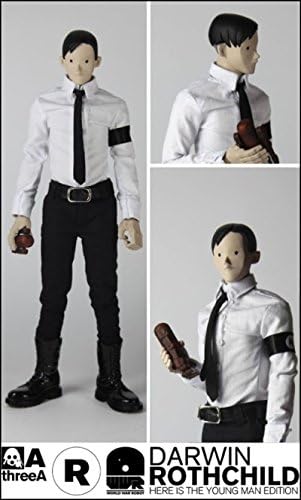Hong Kong Toy Designer 3A 3AA THREEA 1/6 WWR EX Darwin Rothchild - Here is the Young Man Edition Rare Action Figure 1pc BLACK &amp; WHITE