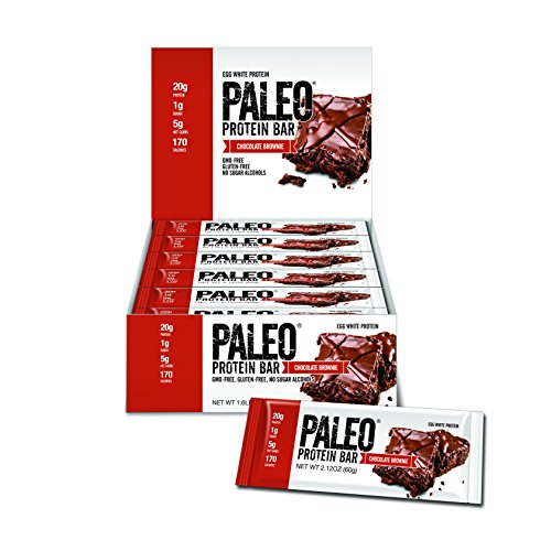 New! Paleo Protein Bar (Brownie) 12 Bars (170 Calories & 5 Net Carbs)