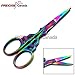 PRECISE CANADA: MULTI TITANIUM COLOR RAINBOW SEWING CRAFT EMBROIDERY SCISSORS 3.5