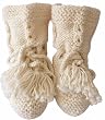 Handmade Organic Toddler Sleeping Booties - Natural Cotton Handmade Organic Toddler Sleeping Booties - Natural Cotton
