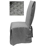 Basket Dining Chair Slipcover (Set of 4) Fabric: Grey by 