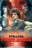 First Blood~ First Blood Poster~ Stallone~ Rambo~ Rare Poster!!~ Approx 24 x 36