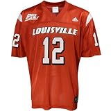 adidas Louisville Cardinals #12 Red Youth Replica Football Jersey