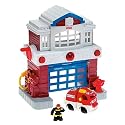 GeoTrax rail and road system : Beamtown Fire Station + BONUS figure