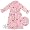 Pink Plush Princess Print Bath Robe for Girls