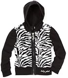 Baby Phat - Kids Girls 7-16 Zebra Faux Fur Hoodie Sweater