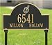 Cleveland Indians Black and Gold Personalized Address Lawn Plaque