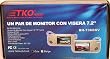 TKO Audio BH-736DSV 7.2" One Pair SUNVISOR TFT LCD Monitor NTSC System With Remote Control