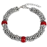 Adjustable 10mm Red Coral Bracelet