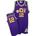 John Stockton Utah Jazz #12 Retro Swingman Adidas NBA Basketball Jersey (Purple)