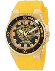 Ed Hardy Womens IM-YTG Immersion Yellow Watch