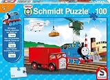 Schmidt - 55409 - Puzzle - Enfant - À la Gare de Triage + Thomas - 100 Pièces
