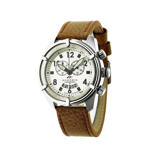 Android Men's AD466BBE Naval Two Chronograph Beige Watch