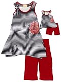 Dollie & Me Girls 7-16 Asymmetrical Tank With Bike Short