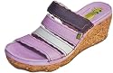 El NATURALISTA trendige Pumps, Pantolette CORK OAK, iris-white-lila, FS-2010, 39