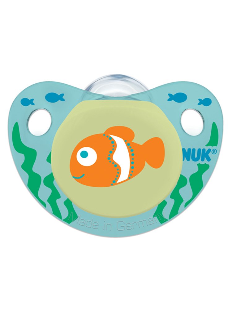 Amazon.com : NUK Night Glow Boy Glow in the Dark Pacifiers, 6-18 ...