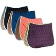 Roma Ecole Contrast Stitch Swirl Quilt Saddle Pad