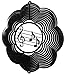 MUSIC NOTE CLOUD Swirly Metal Wind Spinner