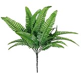 【ノーブランド品】プラスチック+布　インテリア 造花　シダ植物　観葉植物　グリーン（1本）