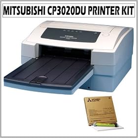 Mitsubishi CP3020DU Digital Color Photo Printer with Electric Color Glossy Paper & Ribbon Kit for 50 Prints (Size: 8 x 10 inch)