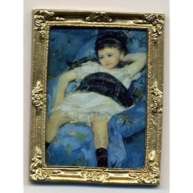 Dollhouse Miniature Framed Picture of a Famous Painting