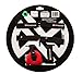 Punisher Skateboards Boys Elbow, Knee, and Wrist Pad Set for Skateboarding or BMX, Youth Ages 8+, Red
