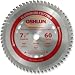 Oshlun SBNF-072560 7-1 4-Inch 60 Tooth TCG Saw Blade with 5 8-Inch Diamond Knockout Arbor for Aluminum and Non Ferrous Metals