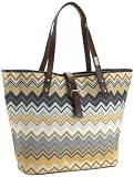 Saltbox Women's Zigzag Convertible Canvas Tote Bag