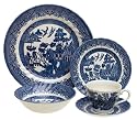 Churchill China Chelsea Blue Willow 20-Piece Dinnerware Set, Service for 4