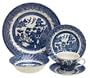 Churchill China Chelsea Blue Willow 20-Piece Dinnerware Set, Service for 4