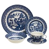 ChurchillChinaChelseaBlueWillow20-PieceDinnerwareSet,Servicefor4