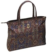 London Fog Soho 20 Inch City Shopper, Brown Paisley, One Size
