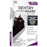 Sentry Fiproguard Flea And Tick Drops For Cats Over 1.5 lbs and over 8 weeks of age, Net Contents: 0.0051 fl oz three 0.0017 fl oz applicators