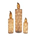 Ice Crystal Candle Set - 3 pc. (18-36")