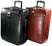 LE-Sands 20 inch Deluxe GENUINE LEATHER Wheeled Rolling Carry-on Luggage Trolley / Garment Suitcase