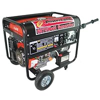 Powerland PD6500E 6,500 Watt 13 HP OHV Gas Powered Portable Generator with Electric Start and Wheel Kit (CARB Compliant)