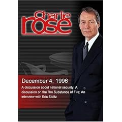 Charlie Rose with Les Gelb, Michael Elliott, Johanna McGeary & Doyle McManus; Ron Rifkin & John Robin Baitz; Eric Stoltz (December 4, 1996)