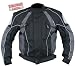 Automotive : Men's Black and Grey Armored Motorcycle Cordura Jackets - Size : Medium