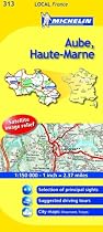 Aube, Haute-Marne (Michelin Local Maps)