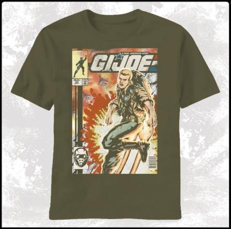  G.I. Joe Jet Pack Joe Men Military Green T-Shirt