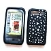 Samsung Omnia i910 (Verizon) Laser Skin Case Rubber Silicone Protector Image Cover "Twinkle Stars Black" Design