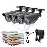 iSmart 4 CMOS 600 TVL Surveillance Cameras System PAL