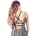 Usstore Women Padded Bra Crop Summer Vest Tee Shirt Tank CropTop Blouse (Black)