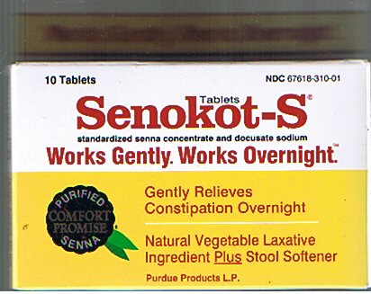 Senokot-s Laxative 10 Tablets