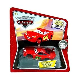 Disney / Pixar CARS Movie 1:55 Die Cast Story Tellers Collection Sponsorless Lightning McQueen