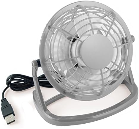 ATAR Computer USB Cooling Fan,Ultra Quiet Plastic USB Mini Desktop Fan for Laptop,PC,Computer,Notebook fo Home and Office (Gray)