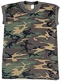 Kids Muscle Sleeveless, Camouflage, Kids Large