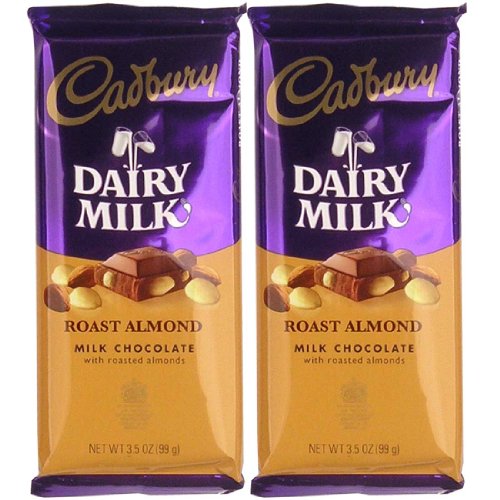 Cadbury Dairy Milk Roast Almond Milk Chocolate Bar 3.50 oz